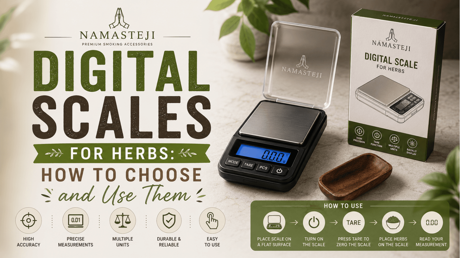 Digital Scales for Herbs: How to Choose and Use Them | Namasteji