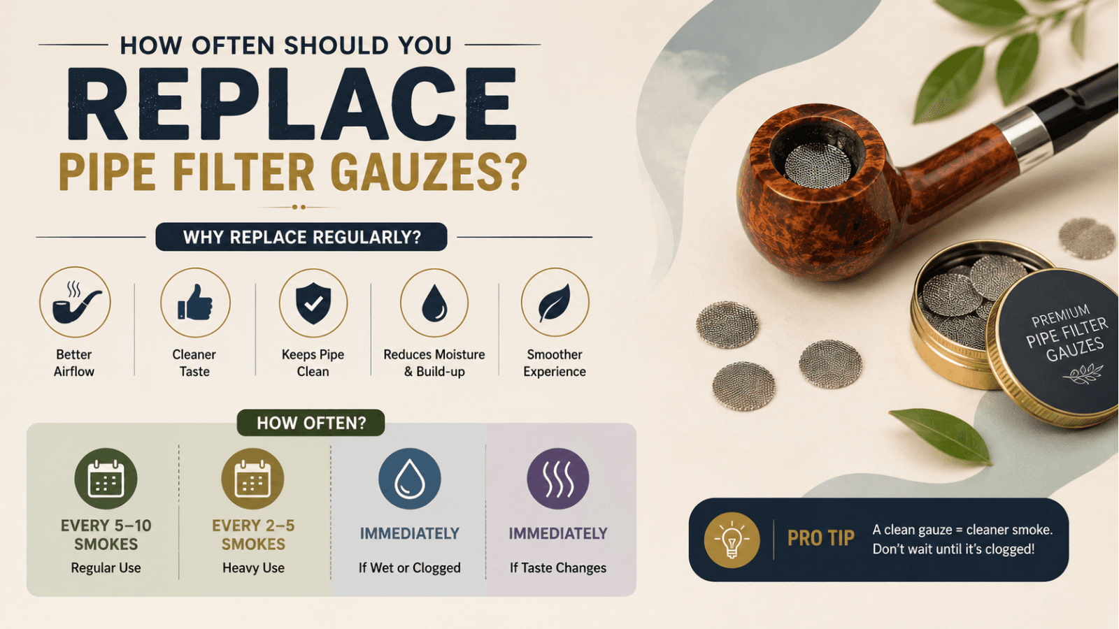 How Often Should You Replace Pipe Filter Gauzes? | Namasteji