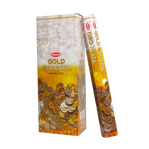Gold and Silver_Krishan Incense sticks @ namasteji.co.uk