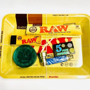 Metal Raw Rolling Tray Gift Set Kit @ namasteji.co.uk