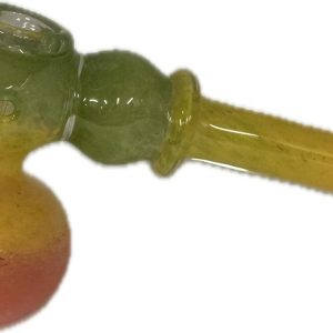 Rasta Colour Spoon Glass Hammer Pipe @ namasteji.co.uk